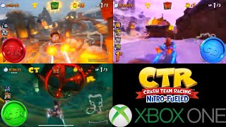 CTR NitroFueled Xbox One P12 Meteor Gorge Barin Ruins amp Deep Sea Driving Races 2024 [upl. by Toddie]