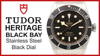 ▶ Tudor Heritage Black Dial Stainless Steel REVIEW  41mm Automatic 79230N [upl. by Marcelle]