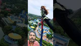 4226Bungee 🥱😳😲Jumping With Rope In Beautiful Place Adventures shortsaparadisetrampolinefunny [upl. by Pepin465]