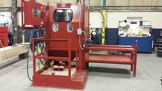 PF4848 PRC6 WITH VERTICAL OPERATOR LIFT PLATFORM POWERED TT VERTICAL SLIDING DOOR amp PRESSURE BLAST [upl. by Syverson685]