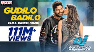 Gudilo Badilo Full VideoSong DJ Duvvada Jagannadham  Allu Arjun DSP Hits  Aditya Music [upl. by Bencion]