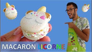 RECETTE MACARON LICORNE  Unicorn Macarons English subs [upl. by Meakem]