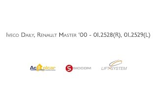 Video Tutorial Alzacristalli Iveco Daily Renault Master 00  012528012529  Ac Rolcar [upl. by Howe682]