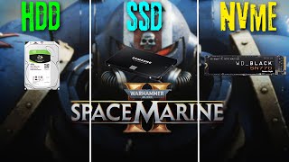 HDD vs SSD vs M2 NVMe  Warhammer 40k Space Marine 2  SSD Required [upl. by Schach815]