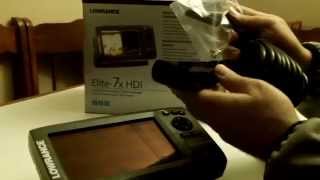 Lowrance Elite 7X HDI Unboxing amp Comments from Fish Finder Mounts com [upl. by Hepza]