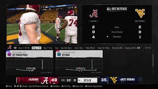 Bama vs wvu [upl. by Malinowski]