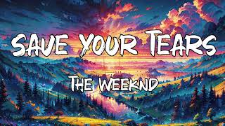 The Weeknd  Save Your Tears Lyrics [upl. by Osrock]