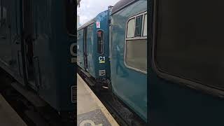 KWVR Diesel Train at Keighley Station 4k [upl. by Fraser]