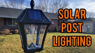 Gama Sonic Solar Light Install [upl. by Yoshi985]