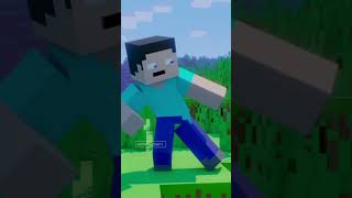 Suddenly Steve himself came closer 😆🤣  steve minecraft minecraftanimation alex [upl. by Laerdna478]