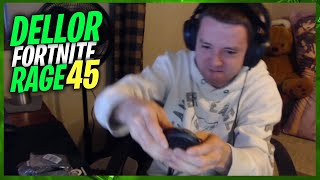 DELLOR FORTNITE MEGA RAGE EP45 DESTROYS NEW KEYBOARD [upl. by Atilam871]