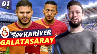 EA FC 24 KARİYER MODU 1  KARİYER SERÜVENİ YENİ TRANSFERLERİYLE GALATASARAYDA BAŞLIYOR [upl. by Roybn]