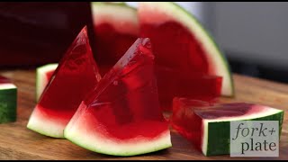 How to Make Watermelon JellO Shot Slices [upl. by Sheepshanks]