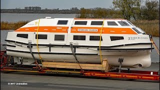 SEABOURN OVATION  tender and life boat ready for transport to shipyard  4KQualityVideo [upl. by Okuy]