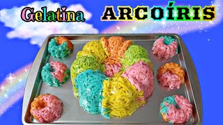 Gelatina ARCOÍRIS 🌈  Gelatina de colores [upl. by Blainey]