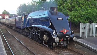 LNER A4 60007 Sir Nigel Gresley at Bamber Bridge Railway Station [upl. by Arlan]