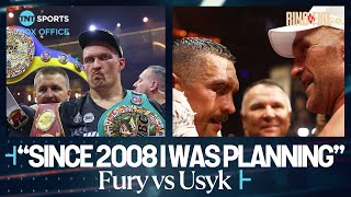 🇺🇦🏆 Oleksandr Usyk reacts after beating Tyson Fury to become Undisputed Heavyweight Champion [upl. by Enilav]