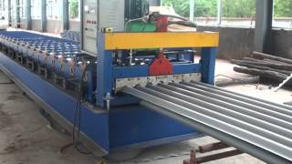 780 corrugated steel panel roll forming machinehow to use corrugated sheet forming machine [upl. by Nnaael966]