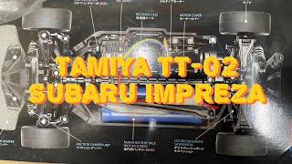 TAMIYA TT02 SUBARU IMPREZA WRC 99 RC RALLY CAR KIT [upl. by Colyer310]