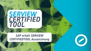 SERVIEW CertifiedTool Auszeichnung SAP Solution Manager 71 [upl. by Amitaf]