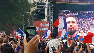 FINALE de la coupe du monde 2018 France  Croatie La Marseillaise [upl. by Kovacs]