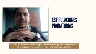 Estipulaciones Probatorias [upl. by Elonore]