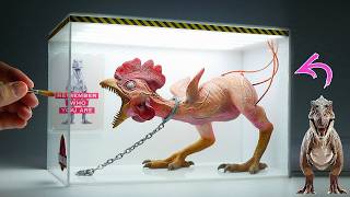 Diorama of a chicken turning into a TRex in the laboratory [upl. by Wilterdink658]