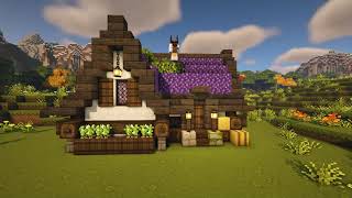 Minecraft  Amethyst Fairy House 117 Tutorial  How to Build an Amethyst House shorts [upl. by Aizitel58]