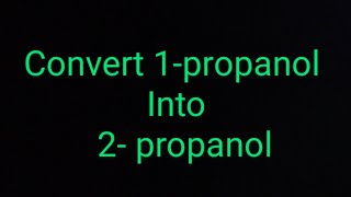 Convert 1 propanal into 2 propanol chemistry [upl. by Mccartan194]