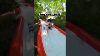 Insane Backyard Waterslide [upl. by Soulier]