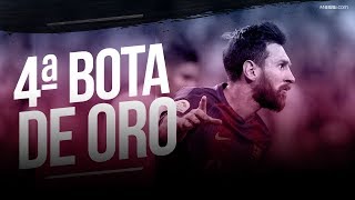 La 4ª Bota de Oro para Messi [upl. by Nnahtur]