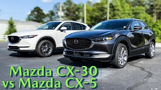 2020 Mazda CX30 vs 2020 Mazda CX5  Which Mazda Crossover is Right For You [upl. by Drewett969]