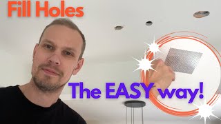 How To Fill Holes In A Wall or Ceiling Quickly amp Simply  Patch Kit [upl. by Ennoval]