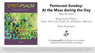 Spirit amp Psalm  Pentecost Sunday 2023  Year A  Psalm 104  Angrisano [upl. by Brenan]