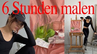 Ein realistischer Tag als Vollzeit Künstlerin im Art Studio [upl. by Launam638]