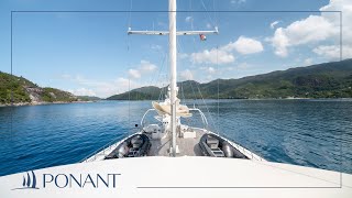 Visite à 360° aux Seychelles à bord du voilier Le Ponant  PONANT [upl. by Araf]