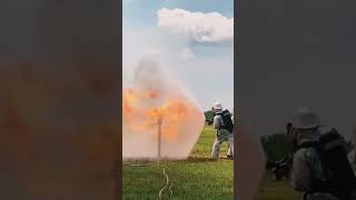 Water shielding technique fire firefighter viral shorts [upl. by Aehsila]