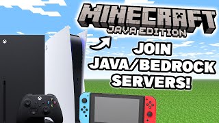 How to Join JavaBedrock Minecraft Servers on Bedrock Consoles Xbox Playstation amp Switch EASY [upl. by Erasmo39]