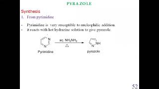 pyrazole properties usessynthesisreaction with examples [upl. by Publias]