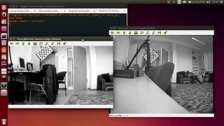 ROS and OpenCV stereo camera chessboard detection [upl. by Htepsle]