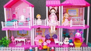 34 Minutes Satisfying with Unboxing Cute Pink Barbie Doll House Play Set ASMR  Review toys [upl. by Morven428]