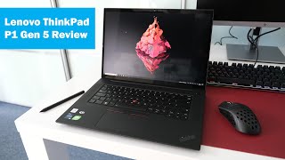 Lenovo ThinkPad P1 Gen 5 Mobile Workstation I712800H 16quot 4K RTX 3070 Ti Review [upl. by Einneb]