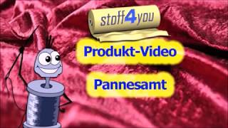 Pannesamt  stoff4you  ProduktVideo [upl. by Constantia]