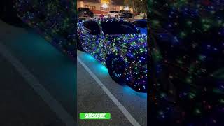 Sitting pretty 🤩 Christmas 🎄 light show wrap diy carwrap carcustomization wrapping [upl. by Dnilasor]