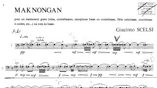 Giacinto Scelsi  quotMaknonganquot for Double Bass Solo [upl. by Afatsum]