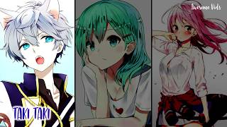 Nightcore  Taki Taki  Switching Vocals Lyrics DJ Snake Ozuna Cardi B ft Selena Gomez [upl. by Elokyn]