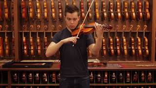 JTL Workshop labeled “Breton Brevete” Mirecourt c 1890  Violin Demonstration [upl. by Zahc232]