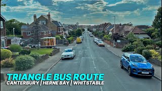 Scenic bus route covering Canterbury Herne Bay and Whitstable  Stagecoach Triangle Route ▶️ 🚌 [upl. by Euell519]