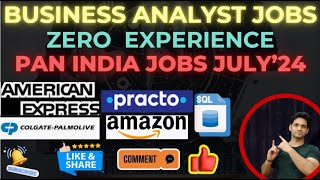 Business Analyst Jobs in India  Business Analyst Jobs for Freshers in India  Analyst Jobs 2024 [upl. by Alexander]