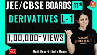 Derivatives L1  Class 11 Maths Chapter 13  JEE Maths  JEE 2021  Neha Agrawal Maam  Vedantu [upl. by Sigvard]